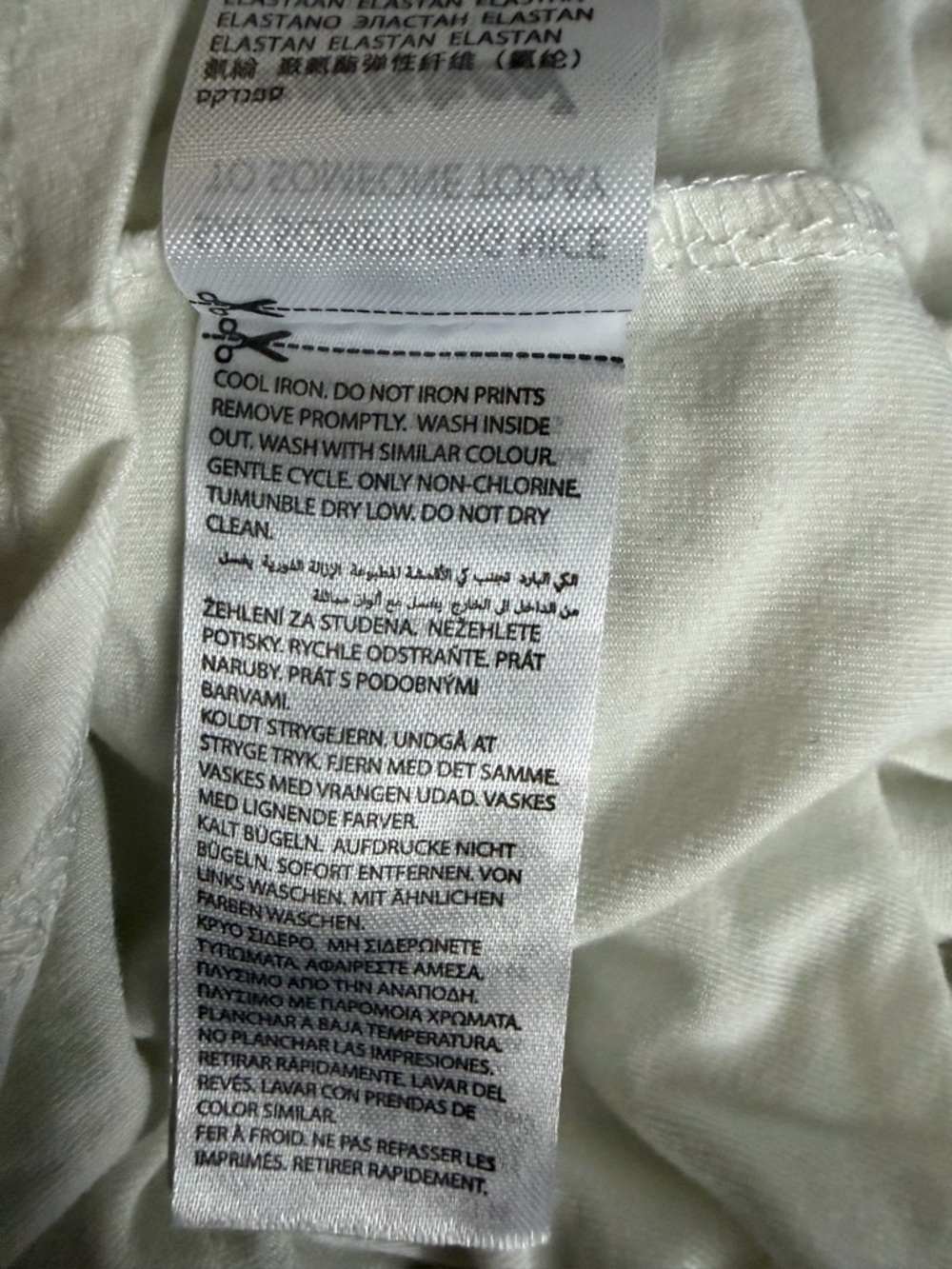 EDIKTED White Off-The-Shoulder Fold Over Drawstring Top Size S - Picture 10 of 10